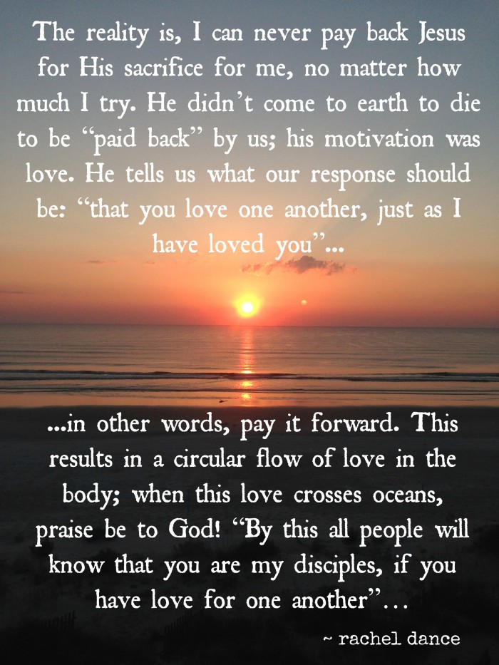 Beautiful quote about paying it forward