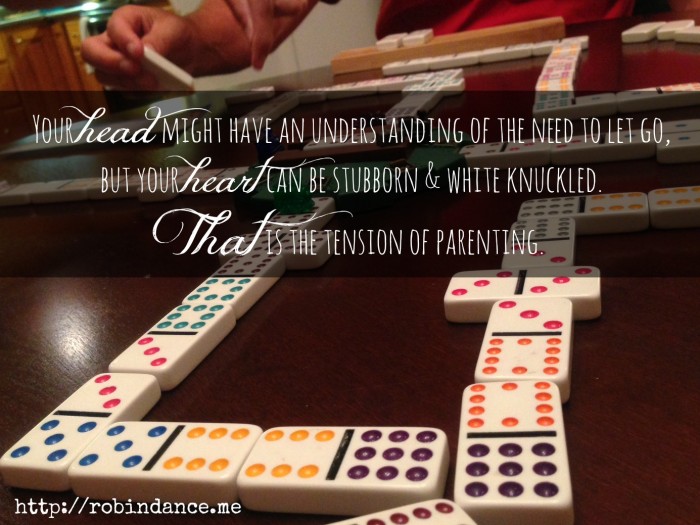 The tension of parenting by Robin Dance