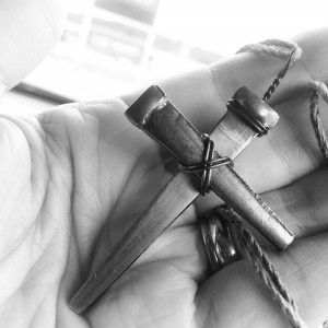 cross made of nails