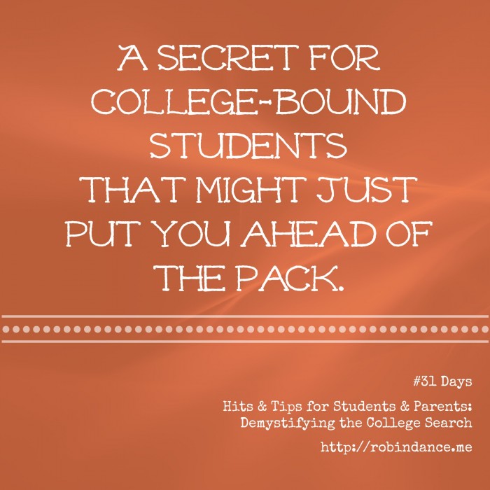 A secret for college-bound students