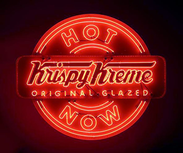 Krispy Kreme Hot Now Sign