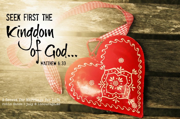 Matthew 633 - Heart image with text by Robin Dance