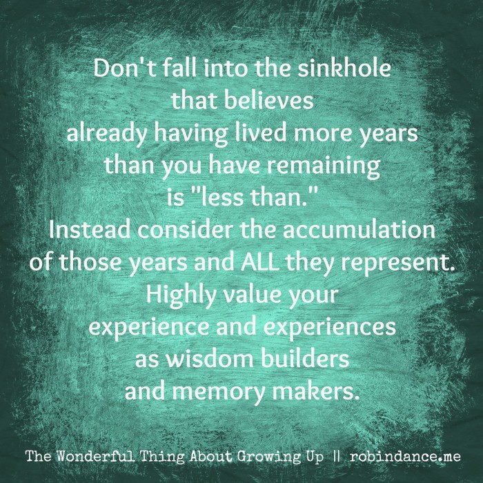 The Wonderful Thing About Growing Up - Robin Dance