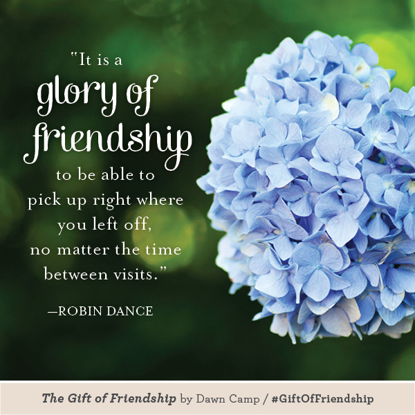 The Gift of Friendship - Quote by Robin Dance
