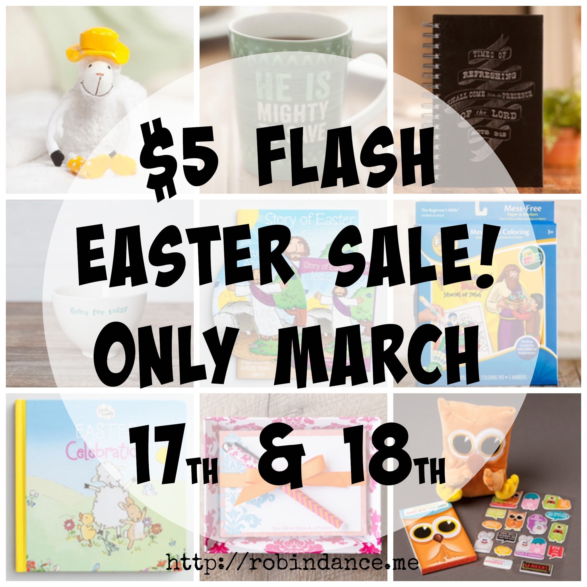 $5 FLASH Easter Sale (ends on Wednesday)!